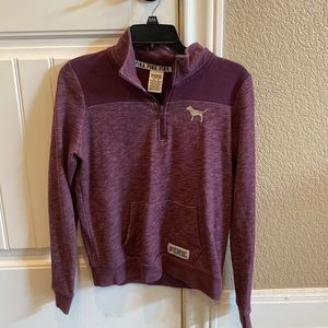 PINK quarter-zip hoodie